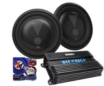 2X Jbl Club 122SL Subs + Hifonics Alpha 1200W Mono Amp Gravity 4GA Kit. Fixed Price $729.90.