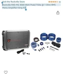 Rockville RXD-M2 Mono Amplifier With LC2I Pro Two Channel Converter. Fixed Price $150.00.