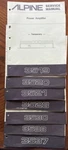 Alpine Power Amplifier Service Manual Models 3520 3521 3528 3530 3533 3537. Fixed Price $19.50.