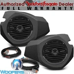 Pkg Rockford Fosgate RM1652B 6.5" 300W Coaxial Speakers + RZR14-FSE Enclosures. Fixed Price $449.99.