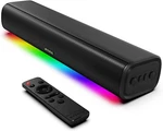 16-INCH Bluetooth Sound Bar For Tv With Bass, Lights & Remote Control. Fixed Price $61.99.