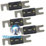Dei 5 Pcs Anl Black Chrome Heavy Duty Top Quality 100 Car Amplifier Fuses. Fixed Price $14.99.