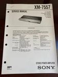 Sony XM-7557 XM7557 Service Manual From The Usa **original**. Fixed Price $28.99.