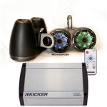 Kicker Black Wake Towers Charcoal 6.5 Led Speakers 40KXM400.4 Watt Amp. Fixed Price $999.99.