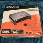 Kenwood KAC-511 Class Mono Digital Bass Boost Power Amplifier 1000 Watts. Fixed Price $129.95.