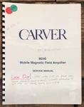 Carver M240 M-240 Mobile Amplifier Service Manual *original*. Fixed Price $24.97.