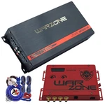 Warzone WC1200.4D 1200W 4-CHANNEL Amplifier + WZ600XR Bass Processor Kit. Fixed Price $214.99.
