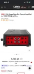 DS18 G1800.4D Car Amplifier Class 4-CHANNEL Watts Full-range. Fixed Price $190.00.
