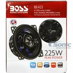 Boss BE423 225W Rage Series 3-WAY 4" Car Coaxial Stereo Speakers. Fixed Price $46.77.