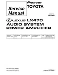 Service Manual For Pioneer GM-8406, Lexus Lx 470. Fixed Price $14.74.
