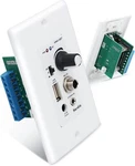 Herdio Bluetooth Wall Amplifier 4-CHANNELS Volume Control USB/MIC/AUX(3.5MM). Fixed Price $34.30.