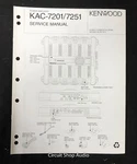 Original Kenwood KAC-7201 / 7251 Power Amplifier Service Manual. Fixed Price $12.95.