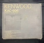 New Vintage Kenwood KAC-606 Car Audio Stereo Amplifier Old School Oem Box. Fixed Price $189.99.