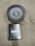 12 Inch Pioneer Subwoofer TS-W31C. Boss 1100 Watt Riot Amp. Great Starter Set. Fixed Price $300.00.