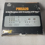 Pyle PMSA20 50 Watt Mac/dc Pa Amplifier W/70V Output. Fixed Price $24.99.