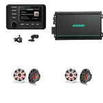 Kicker 51KMC4 Marine Source Unit & (2 Pair ) 45KM654L 6.5" Rgb Led Spe.... Fixed Price $1141.90.