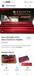 Orion Class 5000W Monoblock Amplifier - HCCA50001D. Fixed Price $800.00.