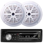 Pyle PLCDBT95 Single Din Marine CD/MP3 Receiver, 2X 5.25'' 100W 2-WAY Speakers. Fixed Price $138.49.