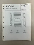 Kenwood KAC-718 Original Service Manual Free Shipping. Fixed Price $14.00.