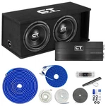 Ct Sounds Dual 12 2600W Complete Bass Package With Loaded Sub Box And Amp. Fixed Price $649.97.