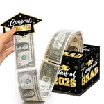 Class Of 2026 Graduation Money Box Black Cash Holder For High School College. Fixed Price $16.99.
