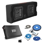 Kicker 49DL7TDF122 Dual Enclosure, Nvx 1700W Marine Amp + Ga Ofc Bundle. Fixed Price $1089.06.