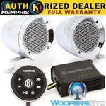 Memphis MXABMC2BT 3" Speakers Amplifier Bluetooth Marine Boat Motorcyle Atv Utv. Fixed Price $169.99.
