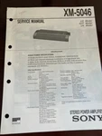 Sony XM-5046 Service Manual From The Usa **original**. Fixed Price $27.99.