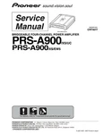 Service Manual For Pioneer PRS-A900. Fixed Price $14.88.