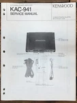 Kenwood KAC-941 Amplifier Service Manual *original*. Fixed Price $19.97.