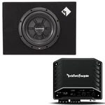 Rockford Fosgate 10" Sealed Enclosure + R2-250X1 Amplifier, 200W Rms. Fixed Price $439.98.