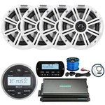 Jbl PRV175 Receiver, 4X 6.5" White Speaker, Amp W/ Kit, Remote,usb/aux Mount. Fixed Price $758.49.