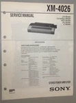 Sony Car 1-2-3-4-CHANNEL 55WX4 Audio Power Amplifier XM-4026 Service Manual. Fixed Price $11.99.