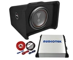 Jbl Club 1000P Subwoofer 1400W + Audiotek 1600W Car Amp & Kit. Fixed Price $399.99.