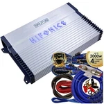 Hifonics BXX1600.4 Watt 4-CHANNEL Stereo Amplifier Brutus With Blue 4GA Kit. Fixed Price $219.99.