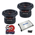 2 Pcs Memphis Mojo Pro MJP844 3000W Subwoofers + Audiotek 7000W Amp Kit. Fixed Price $499.99.