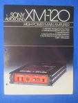 Sony XM-120 Car Audio Amplifier Brochure Catalog Original The Real Thing. Fixed Price $12.04.
