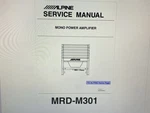 Alpine MRD-M301 Service Manual Digital. Fixed Price $6.00.