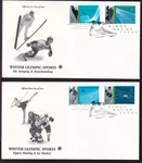 2001 Winter Olympic Sports Sc 3552-3555 Fdc Pcs Skiing Skating Snowboarding. Fixed Price $7.69.