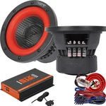 2X Cerwin Vega 1500W V65DV4 6.5" Dual Dvc Sub + Stx 2000W Mono Car Amp Kit. Fixed Price $419.99.