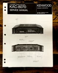Kenwood KAC-8070 Amplifier Service Manual *original*. Fixed Price $24.97.