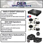 Helix Eight Ultimate With Esx Vxm Speaker Package Rhd W205. Fixed Price $2578.54.