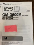 Pioneer GM-D500M GMD500M Xh/ew Xr/ew Uc Es Service Manual **original**. Fixed Price $19.99.
