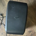 Insignia Powered Wired Subwoofer Rectangular Black Speaker For Home Audio System. Fixed Price $35.00.