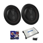 2X Jbl 2400W Club 122SL 12" Shallow Mount Sub Audiotek 7000W Amp +kit. Fixed Price $659.90.