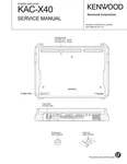 Service Manual For Kenwood KAC-X40. Fixed Price $12.33.