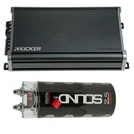 Kicker 46CXA18001 1800W Mono Subwoofer Amplifier + SCAP2D Capacitor, 24DB Filter. Fixed Price $499.99.