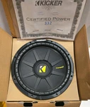 Kicker Comps 12" Mono Class D Subwoofer 4-OHM, 300W. Fixed Price $94.99.