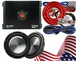 2X Clarion WF3030D 2000W Subwoofer + Gravity GR-1500.2 3000W Amp Kit. Fixed Price $349.99.