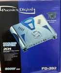 Phonics Digital PD-392, 2-CHANNEL 600 Watts Car Audio Amplifier. Fixed Price $64.99.